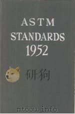 1952 BOOK OF ASTM STANDARDS INCLUDING TENTATIVES PART 1 FERROUS METALS     PDF电子版封面     