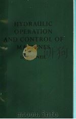 HYDRAULIC OPERATION AND CONTROL OF MACHINES（ PDF版）