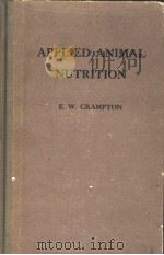 APPLIED ANIMAL NUTRITION     PDF电子版封面    E.W.CRAMPTON 