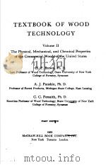 TEXTBOOK OF WOOD TECHNOLOGY     PDF电子版封面    H·P·BROWN 