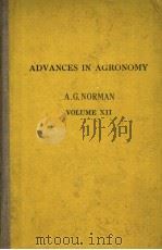 ADVANCES IN AGRONOMY VOLUME XII     PDF电子版封面    A·G·NORMAN 