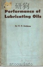 PERFORMANCE OF LUBRICATION OILS（ PDF版）