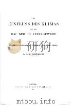 EINFLUSS DES KLIMAS AUF DEN BAU DER PFLANZENGEWEBE（ PDF版）
