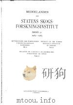 STATENS SKOGSFORSKNINGSINSTITUT     PDF电子版封面     