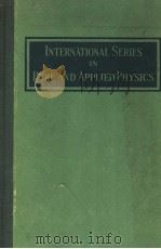 INTERNATIONAL SERIES IN PURE AND APPLIED PHYSICS     PDF电子版封面     