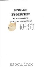 STELLAR EVOLUTION     PDF电子版封面    OTTO STRUVE 