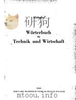 WORTERBUCH FUR TECHNIK UND WIRTSCHAFT RUSSISCH-DEUTSCH     PDF电子版封面    DOLLINGER 