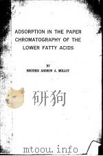 ADSORPTION IN THE PAPER CHROMATOGRAPHY OF THE LOWER FATTY ACIDS（ PDF版）