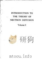 INTRODUCTION TO THE THEORY OF NEUTRON DIFFUSION VOLUME Ⅰ     PDF电子版封面    B.CARLSON 