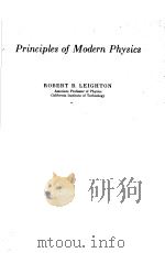 PRINCIPLES OF MODERN PHYSICS（ PDF版）