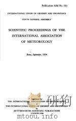 SCIENTIFIC PROCEEDINGS OF THE INTERNATIONAL ASSOCIATION OF METEOROLOGY     PDF电子版封面     