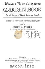 GARDEN BOOK     PDF电子版封面    JOHN C.WISTER 