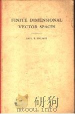 FINITE DIMENSIONAL VECTOR SPACES（ PDF版）