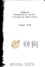 AMERICAN MATHEMATICAL SOCIETY COLLOQUIUM PUBLICATIONS VOLUME XVIII THE CALCULUS OF VARIATIONS IN THE     PDF电子版封面    MARSTON MORSE 