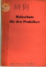 HOLZSCHUTZ FUR DEN PRAKTIKER     PDF电子版封面     