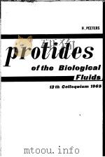 PROTIDES OF THE BIOLOGICAL FLUIDS     PDF电子版封面    H.PEETERS 