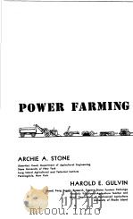 POWER FARMING     PDF电子版封面    ARCHIE A.STONE 
