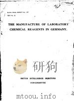 THE AMNJFACTUIRE OF LABORATORY CHEMECAL REAGENTS（ PDF版）