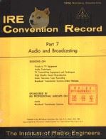 1956 NATIONAL CONVENTION IRE CONVENTION RECORD PART 7 AUDIO AND BROADCASTING（ PDF版）