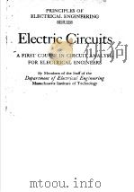 PRINCIPLES OF ELECTRICAL ENGINEERING SERIES TELECTRIC CIRCUITS     PDF电子版封面     
