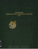 PROCEEDINGS FOUNDATION FOR ORTHODONTIC RESEARCH  1972     PDF电子版封面     