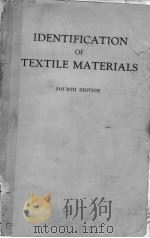 IDENTIFICATION OF TEXTILE MATERIALS FOURTH EDITION     PDF电子版封面     