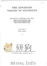 THE ADVANCED THEORY OF STATISTICS VOLUME Ⅰ FIFTH EDITION     PDF电子版封面    MAURICE G.KENDALL 