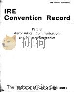 IRE CONVENTION RECORD PART 8     PDF电子版封面     