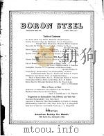 BORON STEEL     PDF电子版封面     