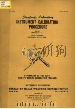 INSTRUMENT CALIBRATION PROCEDURE AW-08 （REVISION 1）     PDF电子版封面     