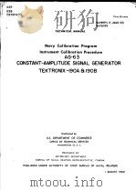 NAVY CALIBRATION PROGRAM INSTRUMENT CALIBRATION PROCEDURE AG-63     PDF电子版封面     