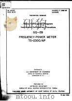 NAVY CALIBRATION PROGRAM INSTRUMENT CALIBRATION PROCEDURE GQ-09（ PDF版）
