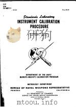 INSTRUMENT CALIBRATION PROCEDURE AQ-18     PDF电子版封面     