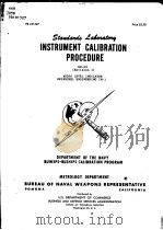 INSTRUMENT CALIBRATION PROCEDURE GD-03 （REVISION 1）     PDF电子版封面     
