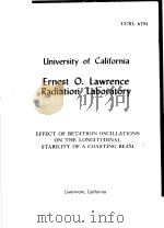 EFFECT OF BETATRON OSCILLATIONS ON THE LONGITUDINAL STABILITY OF A COASTING BEAM     PDF电子版封面    V.KELVIN NEIL 
