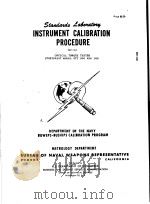 INSTRUMENT CALIBRATION PROCEDURE MU-02     PDF电子版封面     