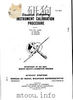 INSTRUMENT CALIBRATION PROCEDURE GQ-01     PDF电子版封面     
