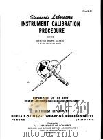 INSTRUMENT CALIBRATION PROCEDURE GD-04     PDF电子版封面     