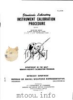 INSTRUMENT CALIBRATION PROCEDURE GD-02     PDF电子版封面     