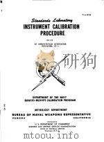 INSTRUMENT CALIBRATION PROCEDURE GA-02     PDF电子版封面     