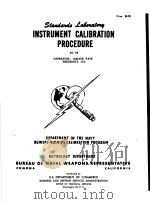 INSTRUMENT CALIBRATION PROCEDURE AG-04     PDF电子版封面     