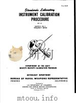 INSTRUMENT CALIBRATION PROCEDURE AF-10     PDF电子版封面     