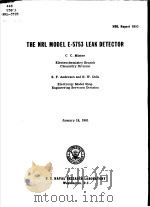 THE NRL MODEL E-5753 LEAK DETECTOR     PDF电子版封面    S.F.ANDERSEN AND R.W.DOLK 