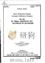 NAVY CALIBRATION PROGRAM INSTRUMENT CALIBRATION PROCEDURE GG-06     PDF电子版封面     