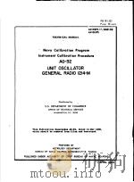 NAVY CALIBRATION PROGRAM INSTUUMENT CALIBRATION PROCEDURE AG-32     PDF电子版封面     