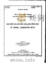 NAVY CALIBRATION PROGRAM INSTUUMENT CALIBRATION PROCEDURE AG-43     PDF电子版封面     