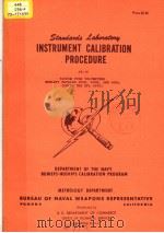 INSTRUMENT CALIBRATION PROCEDURE AE-16     PDF电子版封面     