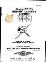 INSTRUMENT CALIBRATION PROCEDURE AF-03     PDF电子版封面     