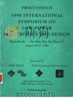 1999 INTERNATIONAL SYMPOSIUM ON LOW POWER ELECTRONICS AND DESIGN（ PDF版）