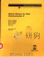OPTICAL DEVICES FOR FIBER COMMUNICATION II     PDF电子版封面    MICHEL J·DIGONNET 